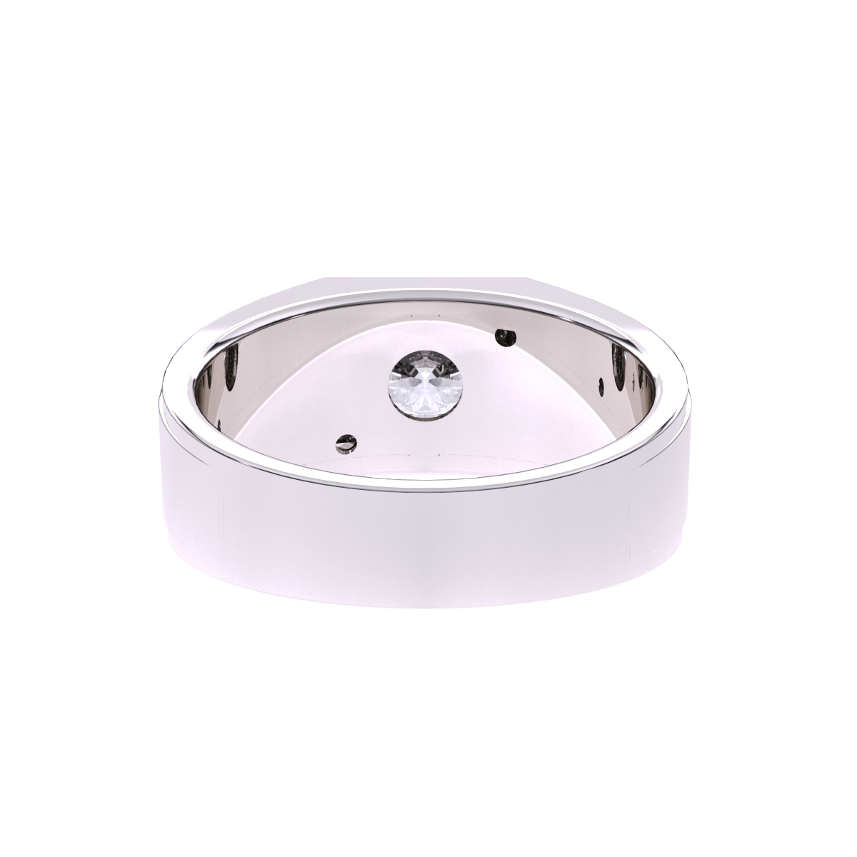 Unique Lab Grown Solitaire Men's Ring